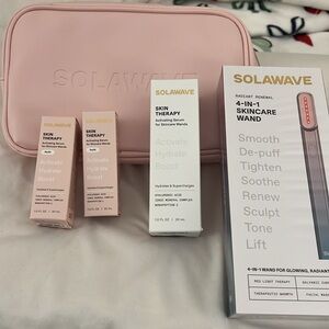 NWT Solawave Radiant Renewal facial wand  Red Light Therapy Starter Kit …